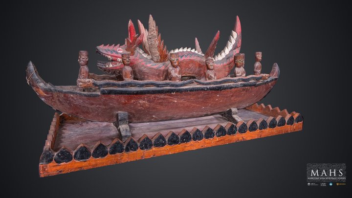 Dragonboat Woodcarving, Indonesia