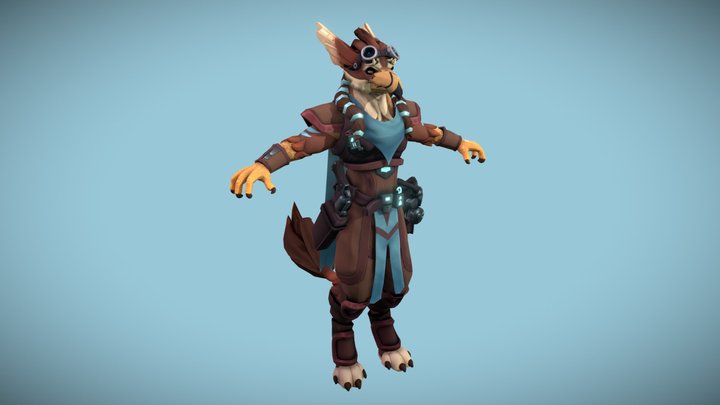Gryphin Scout Character 3D Model