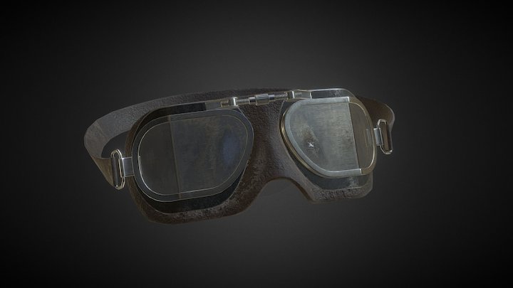 Aviator Goggles 3D Model