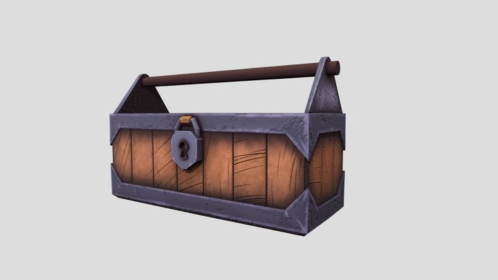 stylized chest 3D Model