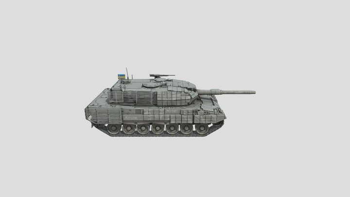 Leopard 2 - 2 UA – Free 3D Model STL