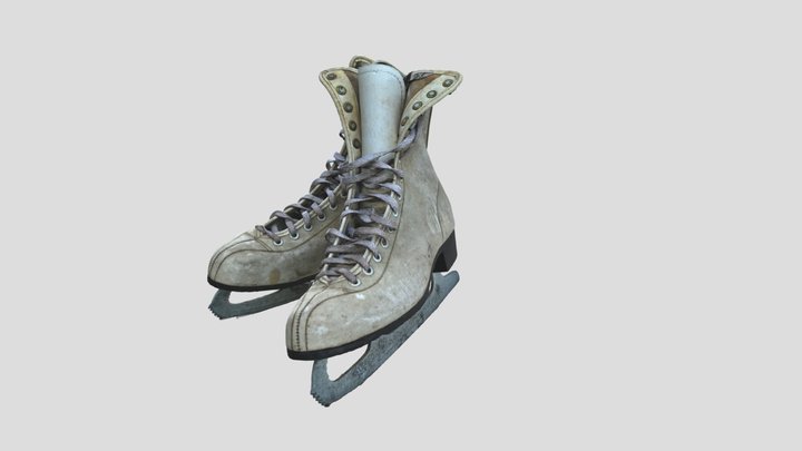 3D_Ice_Scating_Shoe_02 3D Model