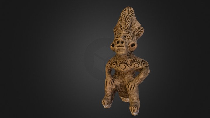 Mayan Statue 3D Model