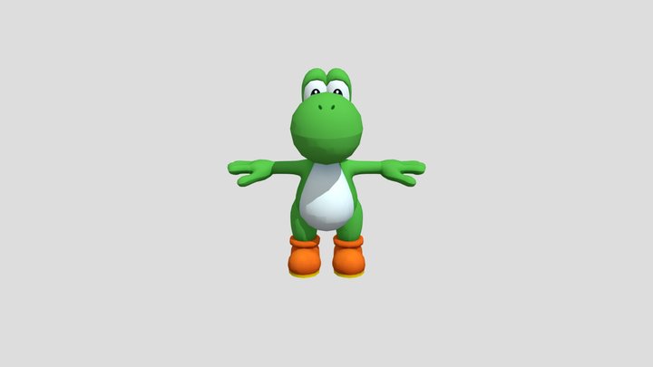 Yoshi Head (For Roblox) B 3D Model