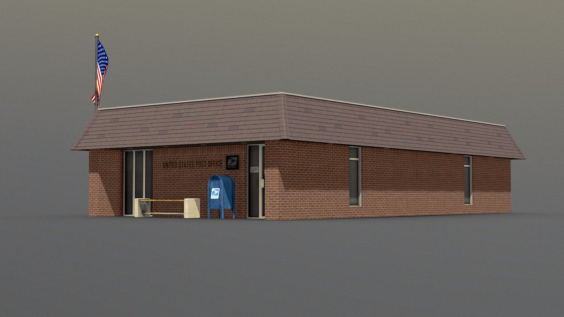 Post Office - 3D model by kanistra [de6e5a4] - Sketchfab