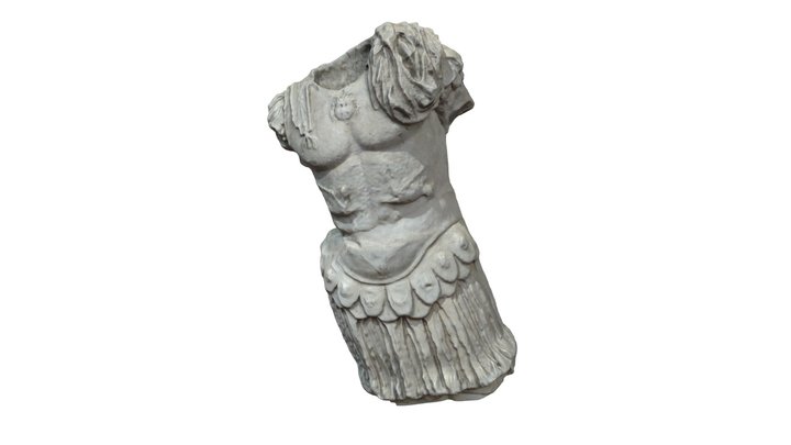 Roman Sculpture - Armored Torso 3D Model