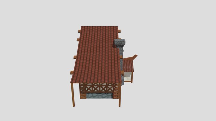 Medieval Farmhouse 3D Model