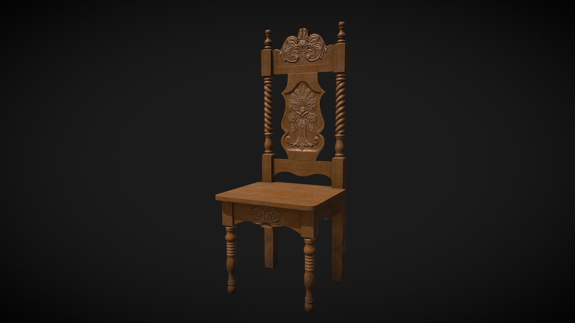 OLD CHAIR - 3D model by Cez [de6f232] - Sketchfab