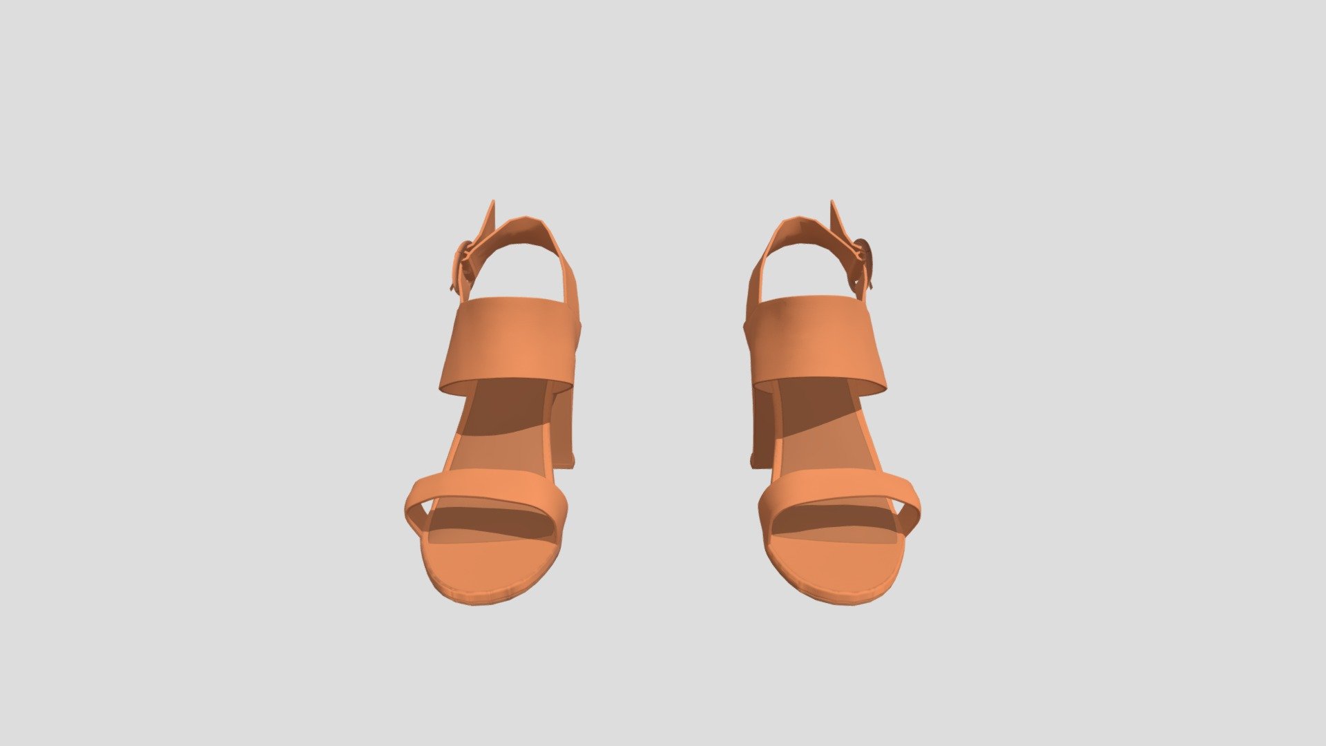 Circle Buckle Heels - 3D model by thuynganpn.design [de6f439] - Sketchfab