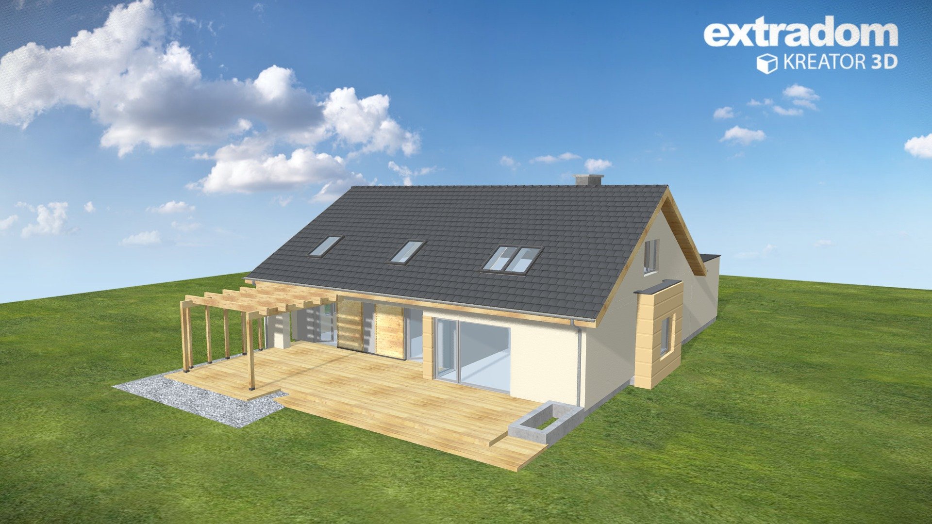 Projekt domu Tytus B parterowa (WRD2387)