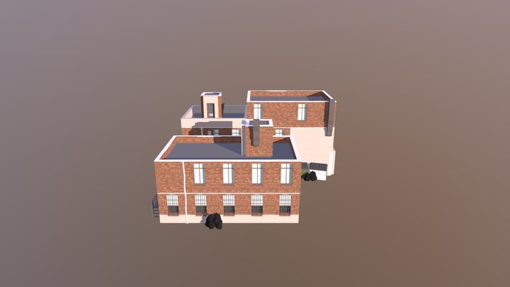 Urban Environment Scene 3D Model