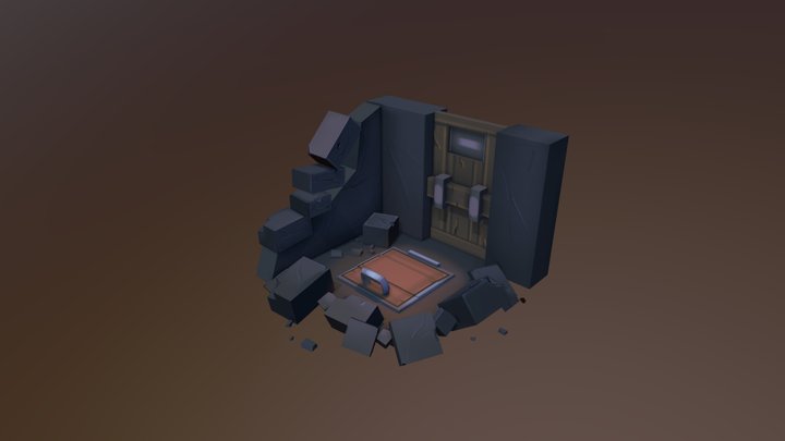 trapdoor with texture 3D Model
