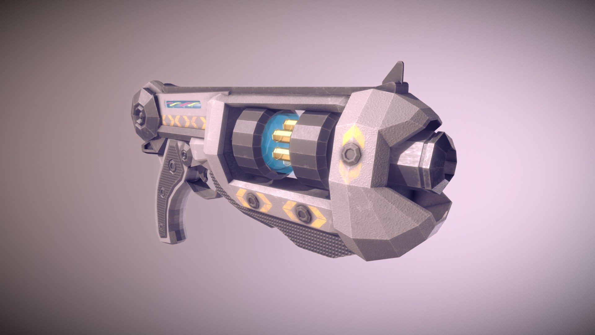 Sci-fi Lowpoly Pistol