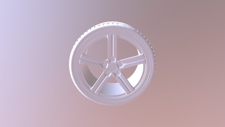 Rim & Tire 3D Model