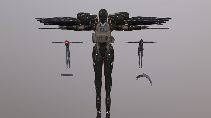 Screaming Mantis 3D Model