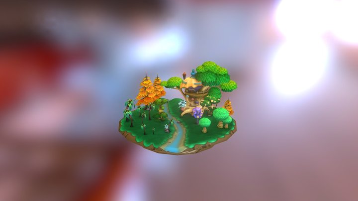 Mistyc Island 3D Model