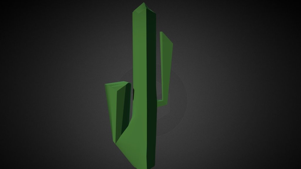Low poly game Cactus