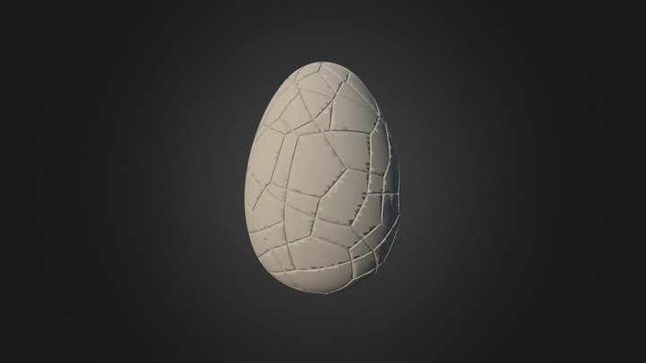 Vejce 8cm Drazka0,4x0,8mm Drazka Hotovo 3D Model