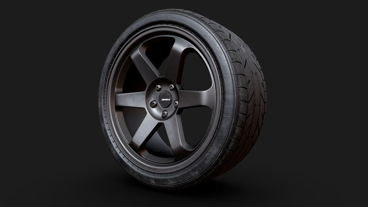 AVID1 AV6 & Generic Tire 3D Model