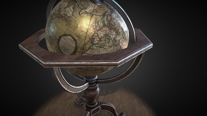 Global Stats Globe 3D Model