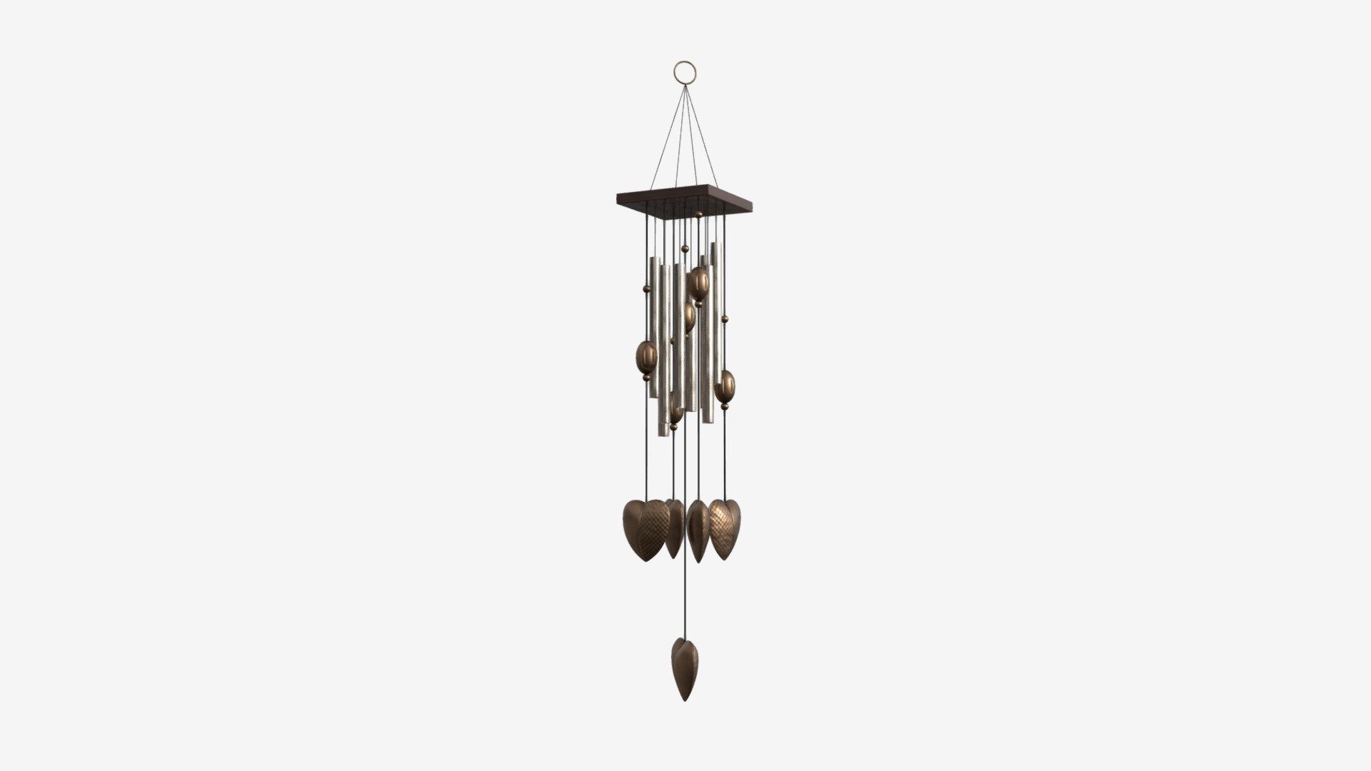 Metal Tube Wind Chimes Feng Shui Buy Royalty Free 3D model by HQ3DMOD