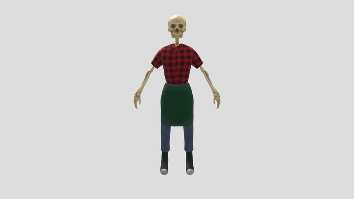 Squelette serveur 3D Model