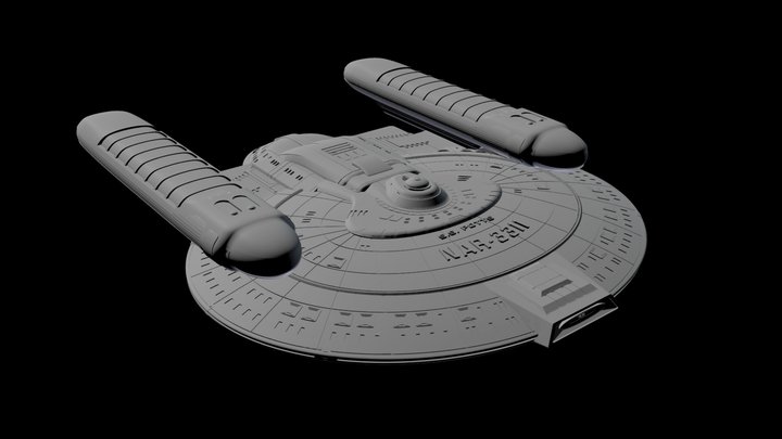Potts-Class Starship 3D Model