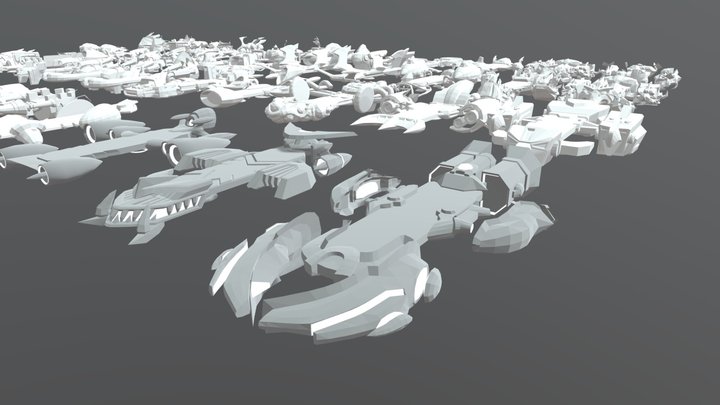 Hoverboard collection (Wildstar assets) 3D Model