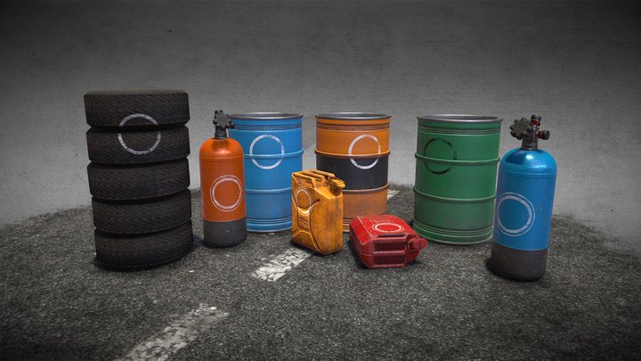 Carmageddon Powerups 3D Model