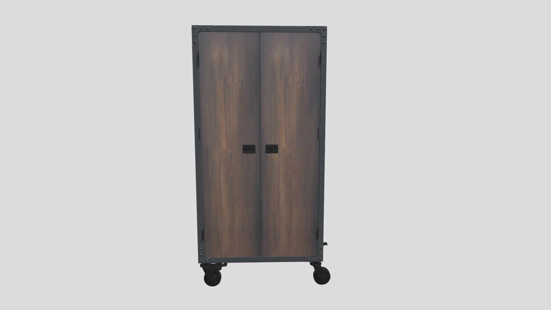 Whalen 72 in industrial wood metal cabinet