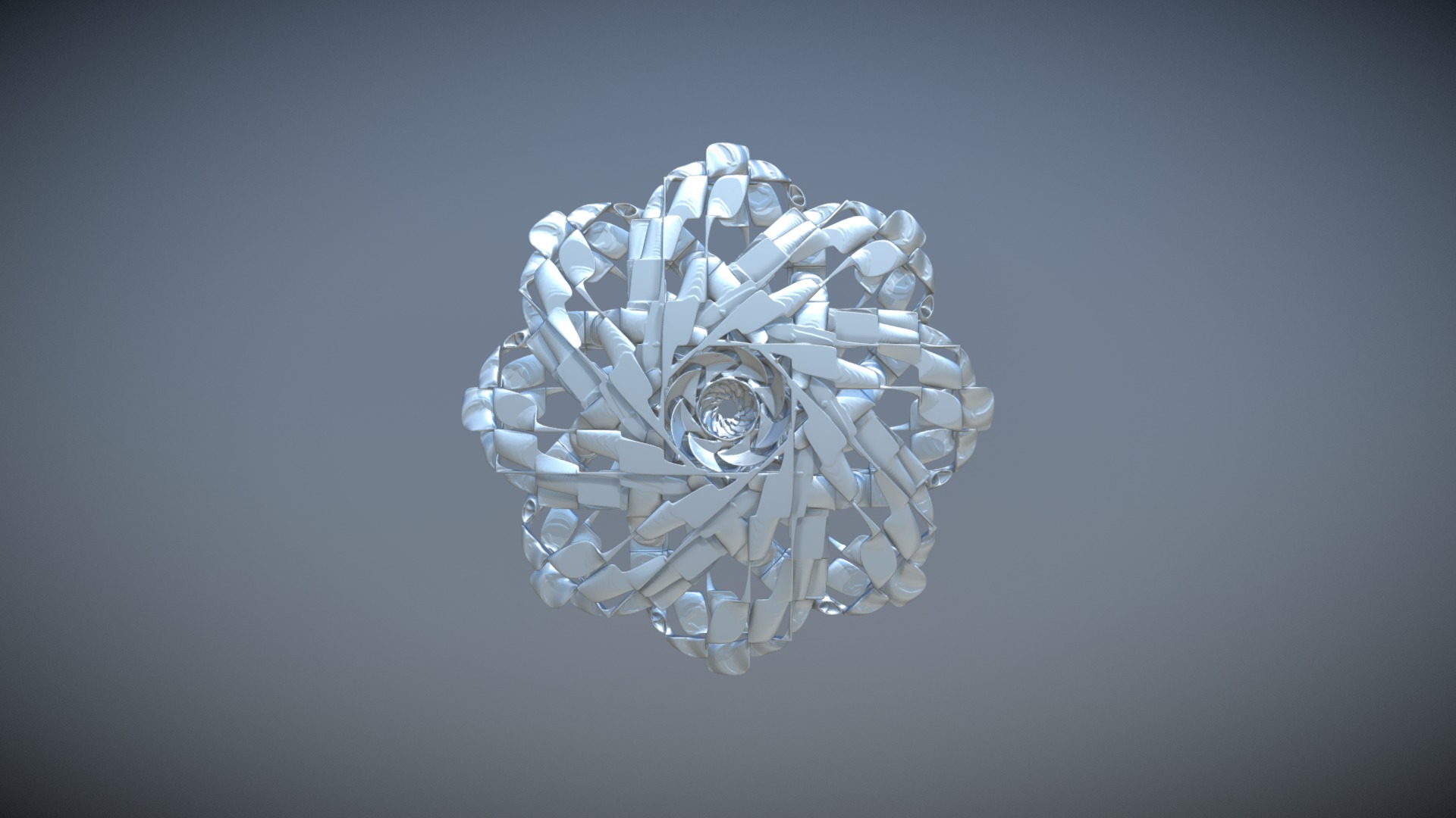 3D model Six - This is a 3D model of the Six. The 3D model is about a light fixture on a ceiling.