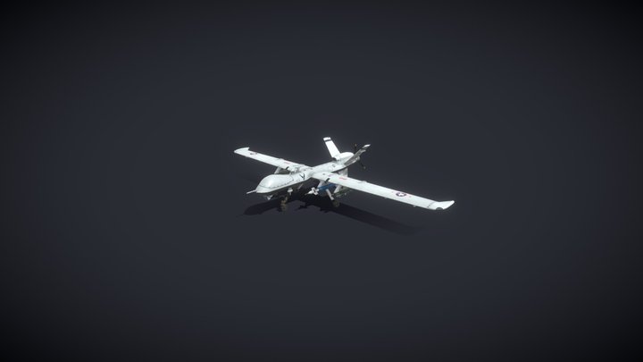 MQ9 Ripper military drone 3D Model