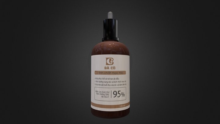 Lọ tinh dầu 1 - Bà Cù 3D Model