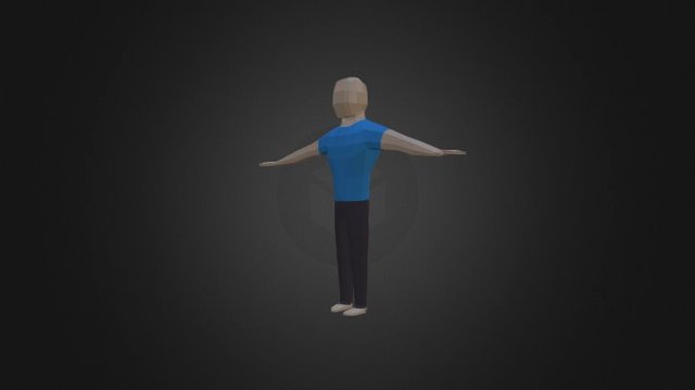 Low Poly Human 3D Model