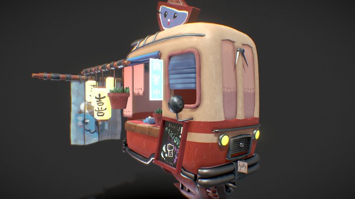 Ramen Truck 3D Model