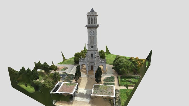 Caledonian Park Clock Tower 3D Model