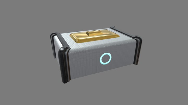 Sci-Fi Crate 3D Model