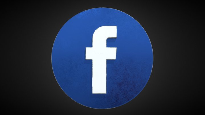 Facebook Logo 3D Model