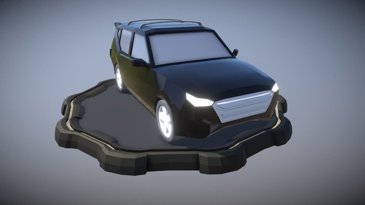 2017-08-27 Low Poly Car 3D Model