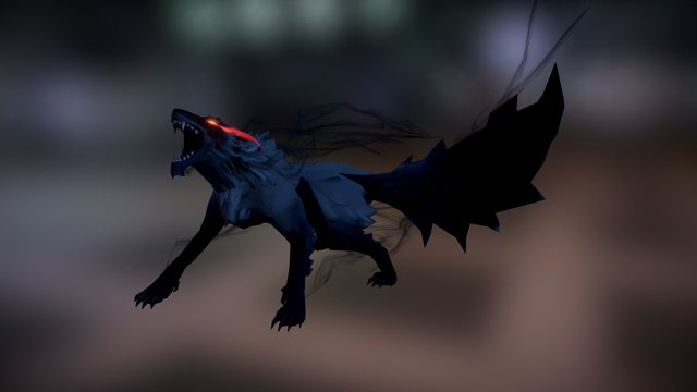 Shadow Wolf 3D Model