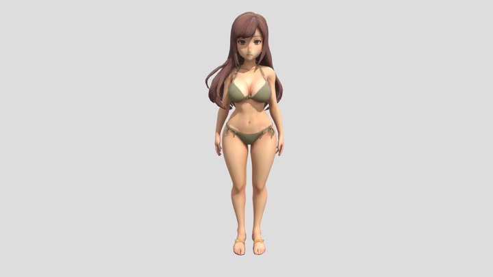 Sexy girl 3D Model