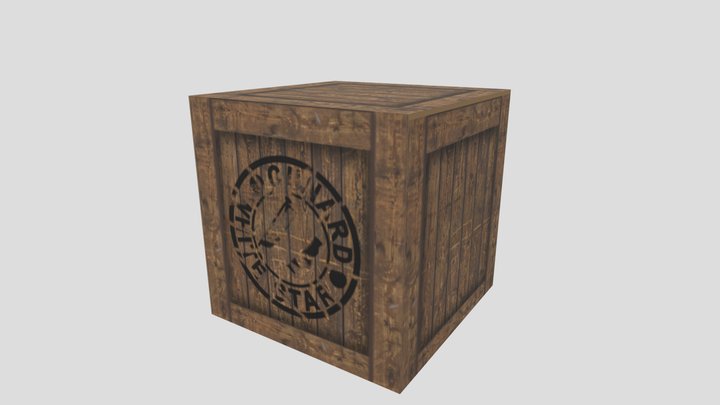 Crate FBX 3D Model