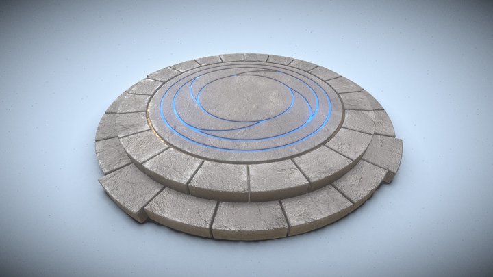 Mystical Stone Platform (01) 3D Model