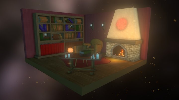 Old Library 3D Model