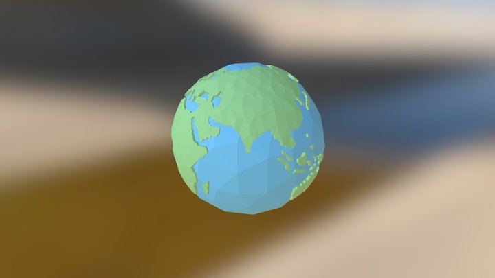 Low+ Poly+ Earth+V2 3D Model