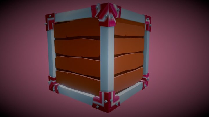 Caja Low Poly 3D Model