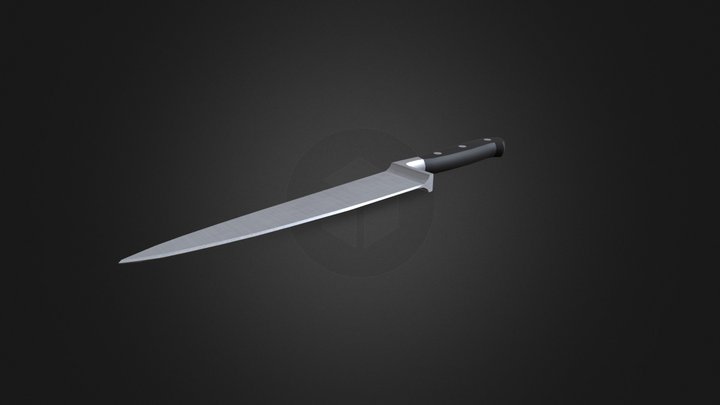 Kitchen Knife (fixed) 3D Model