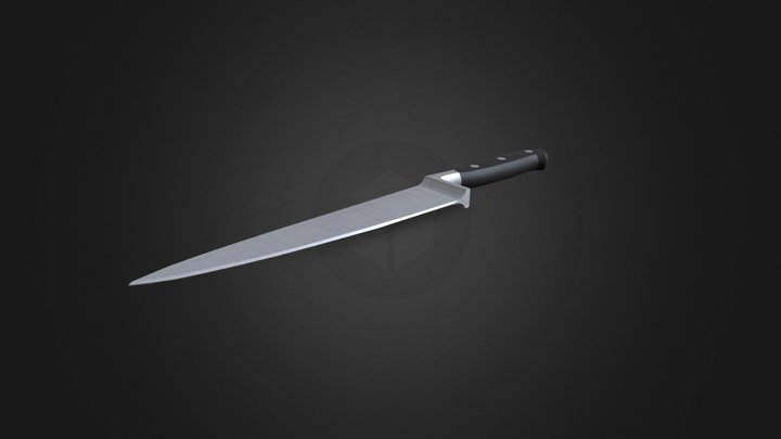 Kitchen Knife (fixed) 3D Model