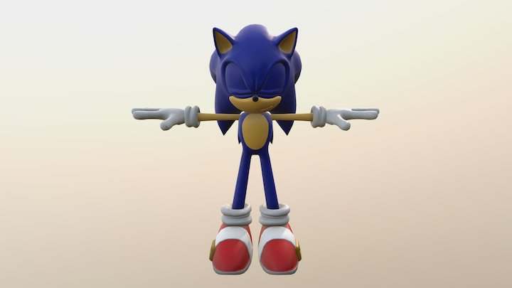 Sonic Modern 3D Model
