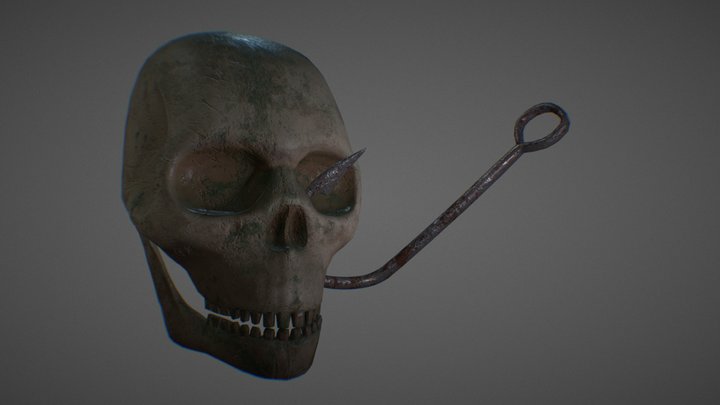 Hooked Skull (RealTime) 3D Model